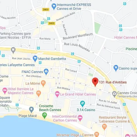 L'escapade Citadine Avec 2 Chambres, Proche De La Croisette, Des Plages Et Du Palais Apartman